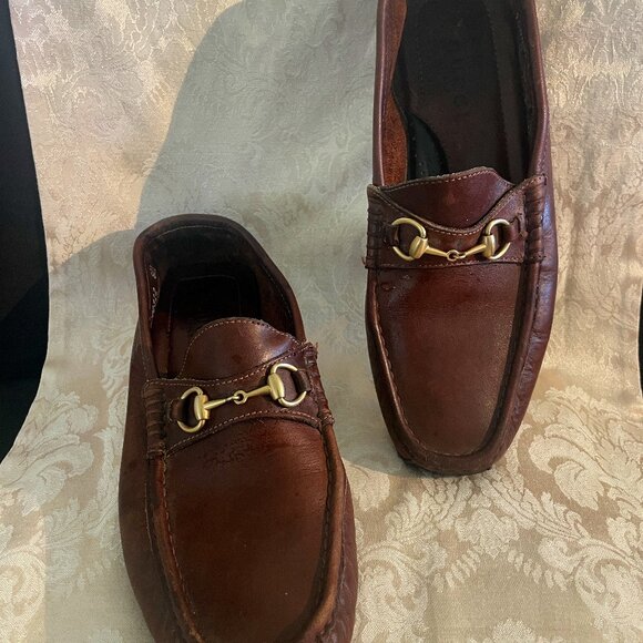 Gucci horsebit driving shoes Brown size *M - Picture 1 of 5